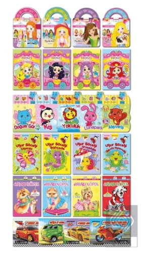 Çıkartmalı Kitaplar Seti (25 Çeşit)