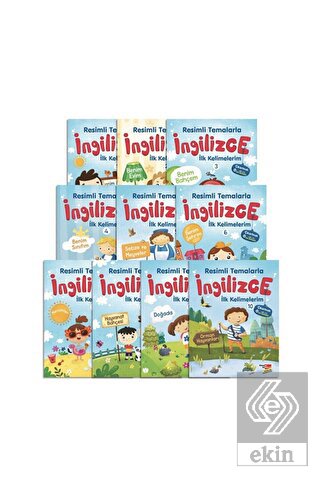Çıkartmalı Resimli Temalarla İngilizce İlk Kelimel
