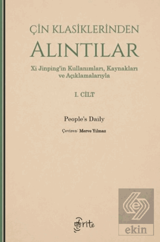 Çin Klasiklerinden Alıntılar 1. Cilt Kolektif Otorite Yayınları Satın 