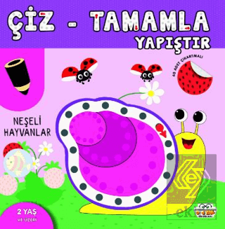 Çiz - Tamamla - Yapıştır Neşeli Hayvanlar