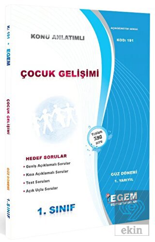 Çocuk Gelişimi Konu Anlatımlı Soru Bankası - 1. Ya