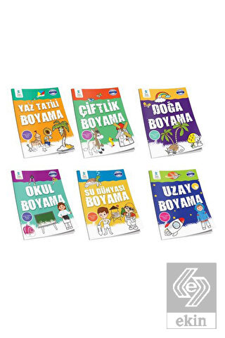Çocuk Gelişimi Türkçe İngilizce Boyama Seti - 6 Ki