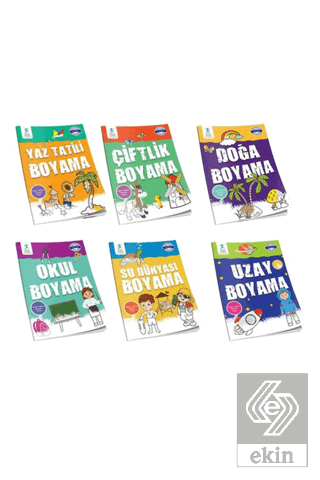 Çocuk Gelişimi Türkçe İngilizce Boyama Seti - 6 Ki