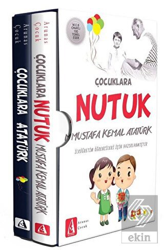 Çocuklar İçin Atatürk Kutulu Set (2 Kitap Takım)