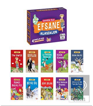 Çocuklar İçin Efsane Klasikler – (10 Kitap + Soru