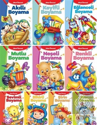 Çocuklar İçin Eğlenceli Boyama Kitabı Serisi - 10