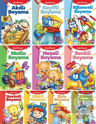 Çocuklar İçin Eğlenceli Boyama Kitabı Serisi - 10