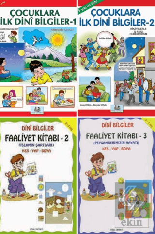 Çocuklar İçin Faaliyetli ve Etkinlikli Temel Dini Bilgiler Seti (4 Kitap)