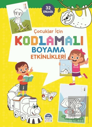 Çocuklar İçin Kodlamalı Boyama Etkinlikleri - Sarı