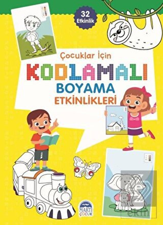 Çocuklar İçin Kodlamalı Boyama Etkinlikleri - Sarı