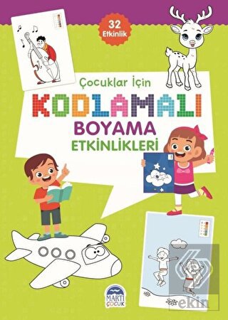 Çocuklar İçin Kodlamalı Boyama Etkinlikleri - Yeşi