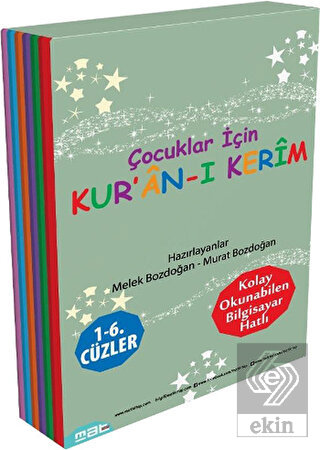 Çocuklar İçin Kur\'an-ı Kerim 1 - 6. Cüzler (6 Kit