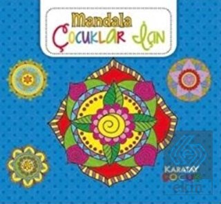 4E Mandala Çocuklar Için Boyama - Mavi