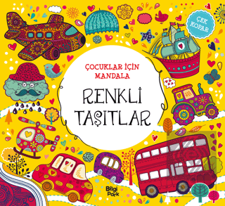 Çocuklar İçin Mandala - Renkli Taşıtlar