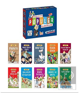 Çocuklar için Popüler Klasikler (10 Kitap + Soru K