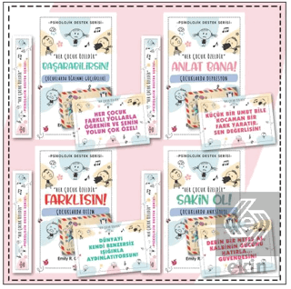 Çocuklar İçin Psikoloik Destek Serisi 4 Kitap (Set 2)