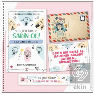 Çocuklar İçin Psikolojik Destek Serisi - Çocuklarda Anksiyete - Kartpostal ve Ayraç