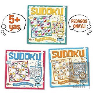 Çocuklar İçin Sudoku Seti (5+ Yaş) (3 Kitap Takım)