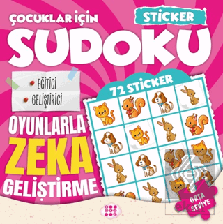 Çocuklar için Sudoku - Sticker Hediyeli Orta Seviye 1 Kolektif Dokuz Ç