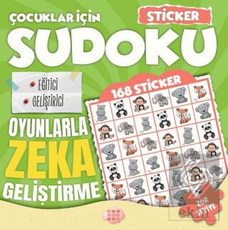 Çocuklar için Sudoku - Sticker Hediyeli Zor Seviye 2 Kolektif Dokuz Ço
