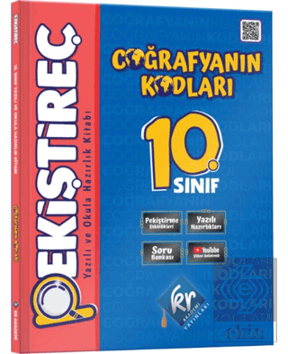 Coğrafyanın Kodları 10. Sınıf Coğrafya Pekiştireç Yazılı ve Okula Hazırlık Kitabı