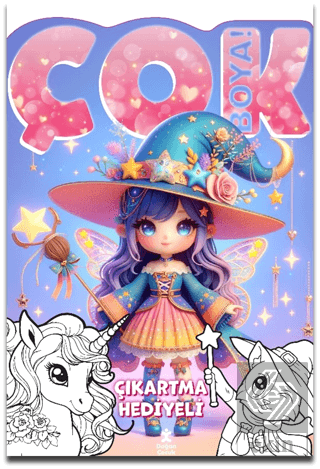 Çok Boya! - Çıkartmalı Dev Boyama Kitabı: Sihir