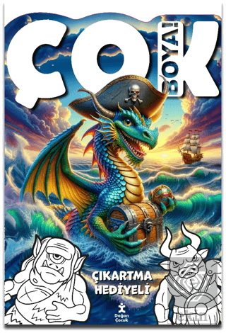 Çok Boya! - Çıkartmalı Dev Boyama Kitabı: Yaratıkl