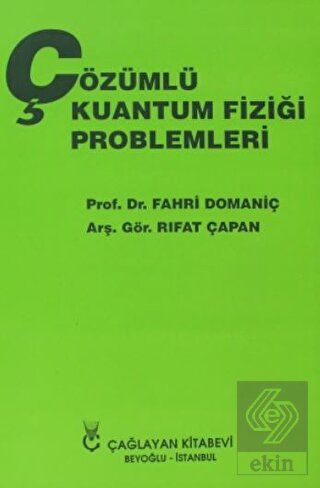 Çözümlü Kuantum Fiziği Problemleri