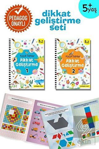 Dahiler Dikkat Geliştirme Seti (2 Kitap Takım) 5+