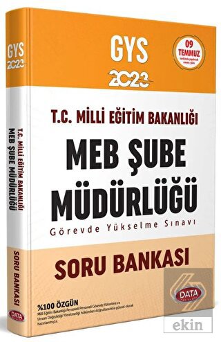 Data 2023 GYS MEB Şube Müdürlüğü Soru Bankası Göre