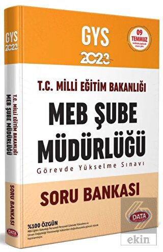Data 2023 GYS MEB Şube Müdürlüğü Soru Bankası Göre