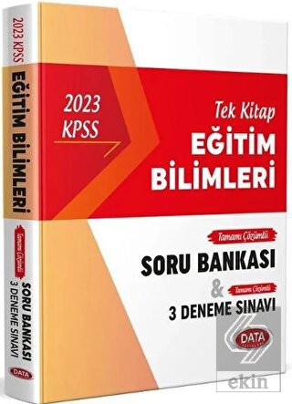 Data 2023 KPSS Eğitim Bilimleri Soru Bankası Tek K