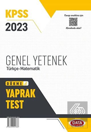 Data 2023 KPSS Genel Yetenek Türkçe-Matematik Yapr