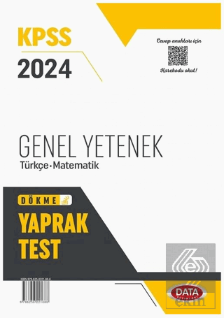 Data 2023 KPSS Genel Yetenek Türkçe-Matematik Yapr