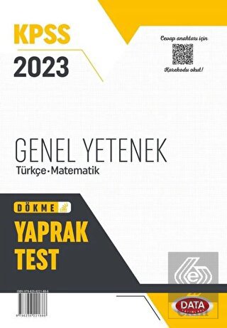 Data 2023 KPSS Genel Yetenek Türkçe-Matematik Yapr