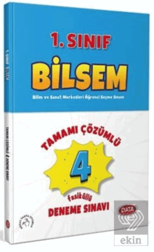 Data Yayınları 1. Sınıf Bilsem Tamamı Çözümlü Fasi