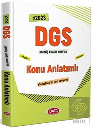 Data Yayınları 2023 DGS Konu Anlatımlı