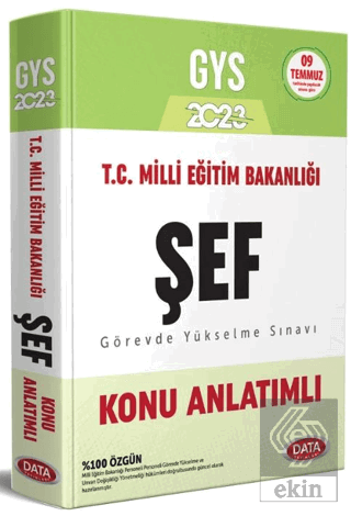 Data Yayınları 2023 Milli Eğitim Bakanlığı GYS Haz