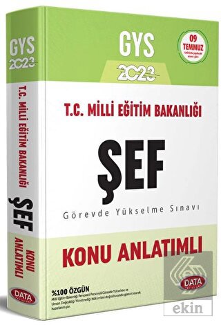 Data Yayınları 2023 Milli Eğitim Bakanlığı GYS Haz