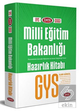 Data Yayınları 2023 Milli Eğitim Bakanlığı GYS Haz
