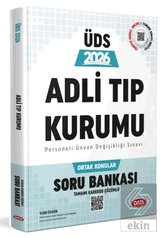 Data Yayınları Adli Tıp Kurumu 2026 ÜDS Ortak Konular Soru Bankası (Tamamı Karekod Çözümlü )