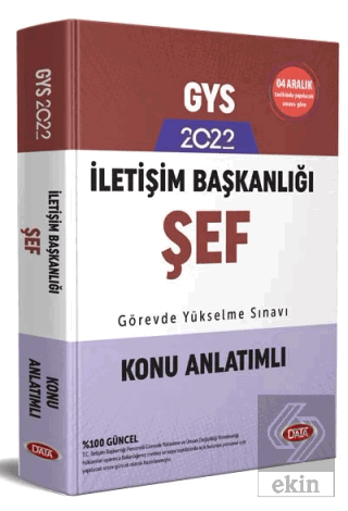 Data Yayınları İletişim Başkanlığı GYS Şef Konu An