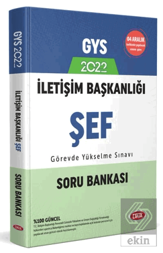 Data Yayınları İletişim Başkanlığı GYS Şef Soru Ba