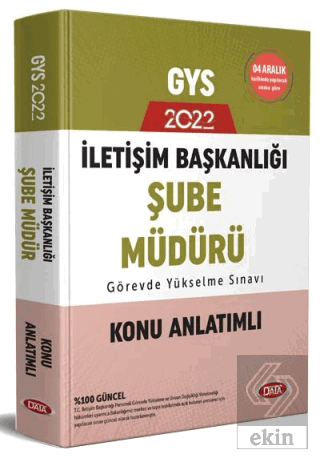 Data Yayınları İletişim Başkanlığı GYS Şube Müdürü