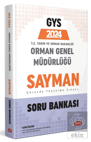 Data Yayınları Orman Genel Müdürlüğü Sayman Görevd