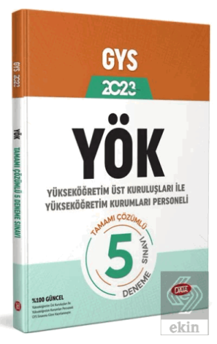 Data Yayınları YÖK Üst Kuruluşları ile YÖK Persone