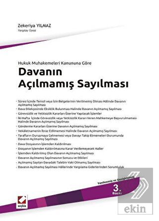 Davanın Açılmamış Sayılması