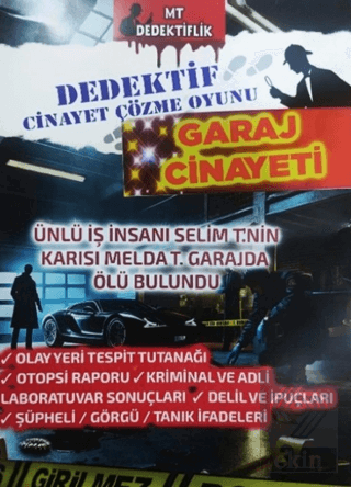 Dedektif Cinayet Çözme Oyunu - Garaj Cinayeti