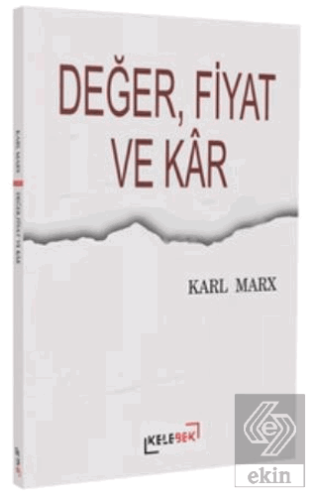 Değer, Fiyat ve Kar