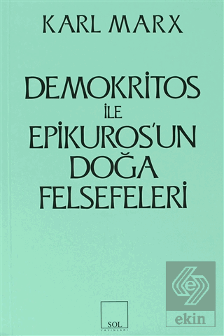 Demokritos ile Epikuros\'un Doğa Felsefeleri